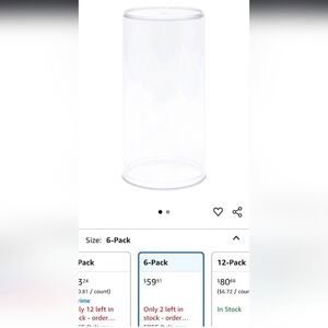 Minimalist Clear Plastic Cylinder Display Case